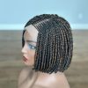 Ghanian Braid Center Part Bob Fusion: 10 inches