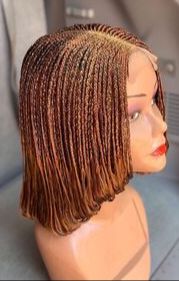 Ghanian Braid Center Part Bob: 10 Inches