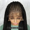 stylish frontal lace, Ghanian braid conrow with single braid