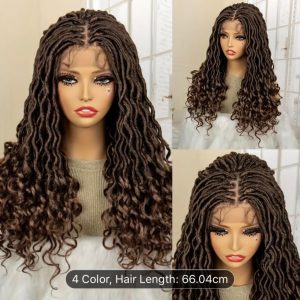 Stylish Curly Faux Dreadlock Wig: 24 inches