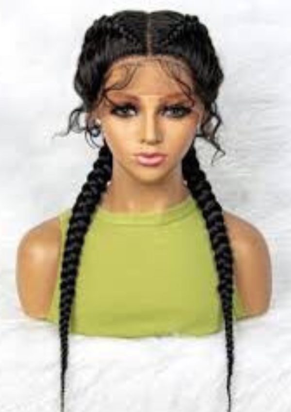 Classic Ghanaian All-back Cornrow Braid: 20 Inches