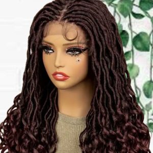 Stylish Curly Faux Dreadlock Wig: 24 inches