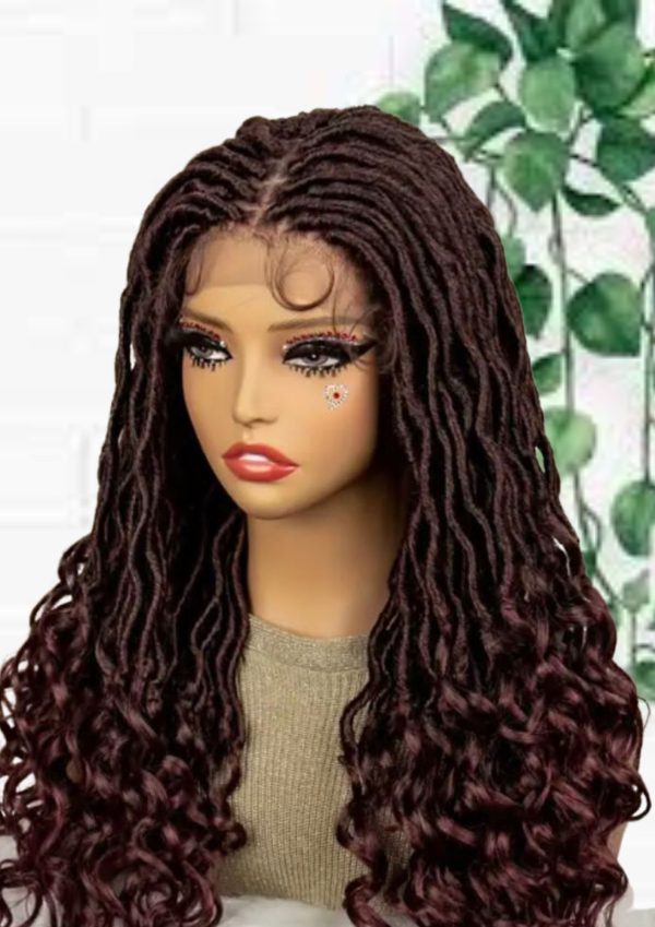 Stylish Curly Faux Dreadlock Wig: 24 inches