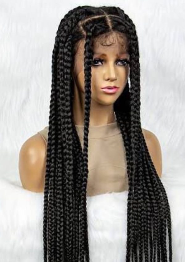 Chunky Box Braid With an Intricate Star Pattern: 26 inches