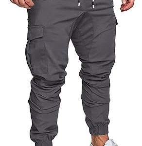 Mens Fashion Joggers Sports Pants - Cotton Cargo Pants Sweatpants Trousers Mens Long Pants