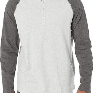 Essentials Men's Regular-Fit Long-Sleeve Henley Shirt (Available in Big & Tall)