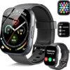 2025 Smart Watch for Men Women, 1.95" HD Touchscreen Fitness Tracker with Bluetooth Calling, Fitness Watch with 110+ Sports Modes/Heart Rate/Sleep Monitor, IP68 Waterproof Smartwatch for Android iOS